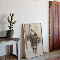 Vintage Santa Claus Drawing - Festive Holiday Art - Gallery Canvas image 13