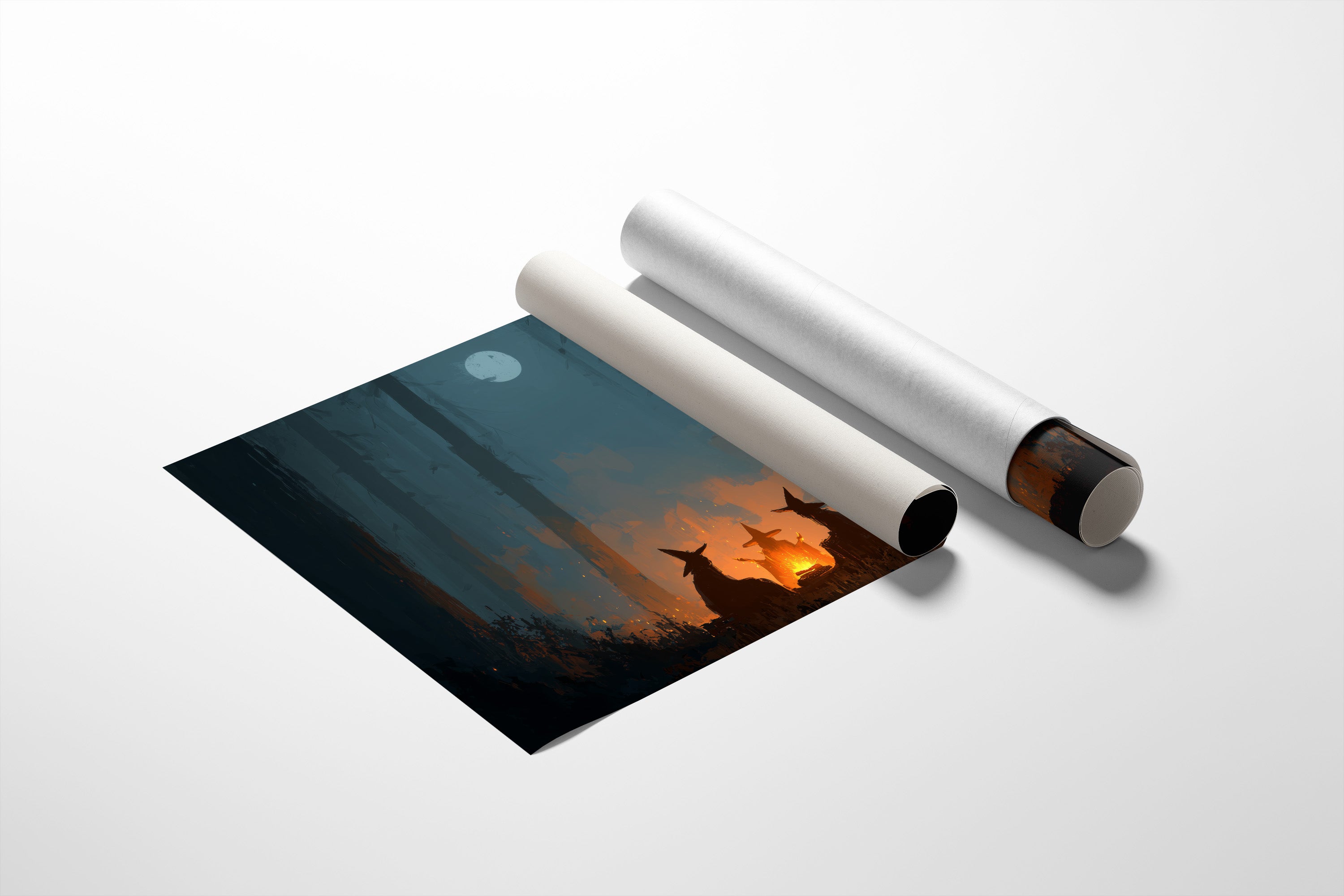 Witches Gather Under Pale Moon