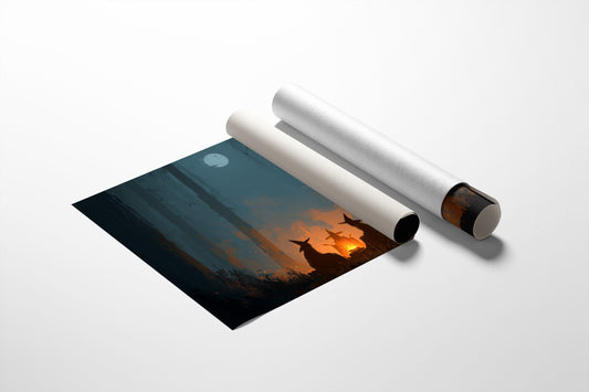 Witches Gather Under Pale Moon