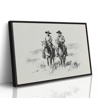 Two Riders Beneath Open Skies