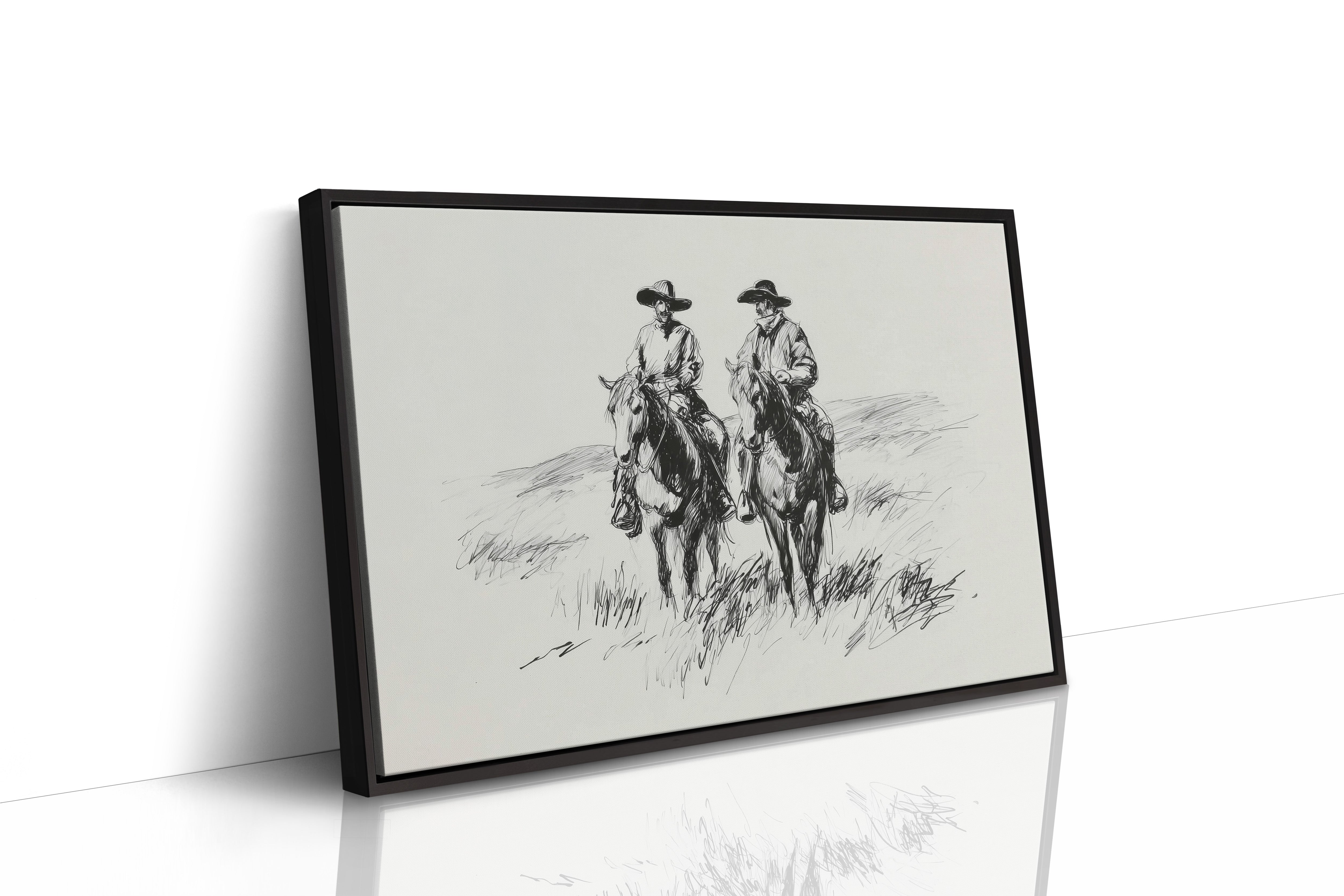 Two Riders Beneath Open Skies