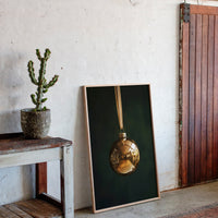 Golden Ornament Photography Print - Elegant Holiday Decor - Gallery Canvas image 7