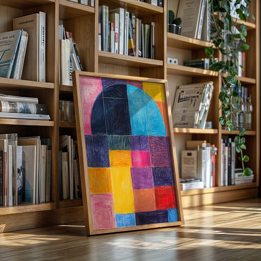 Colors Dance Through City Windows