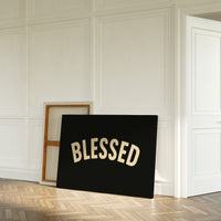 Blessed Minimalist Arch Text Print