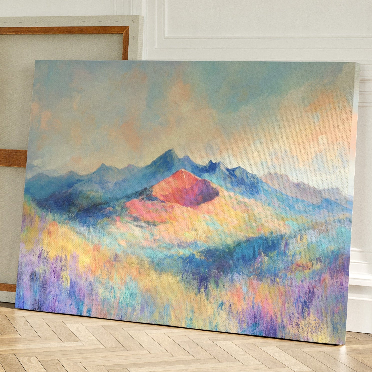 Lavender Fields Meet Coral Mountains