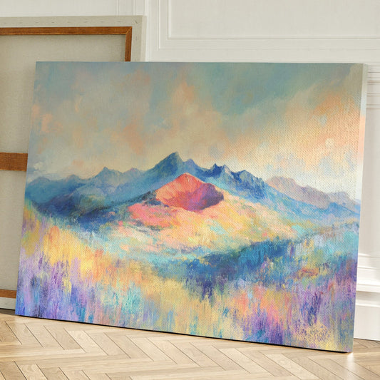 Lavender Fields Meet Coral Mountains