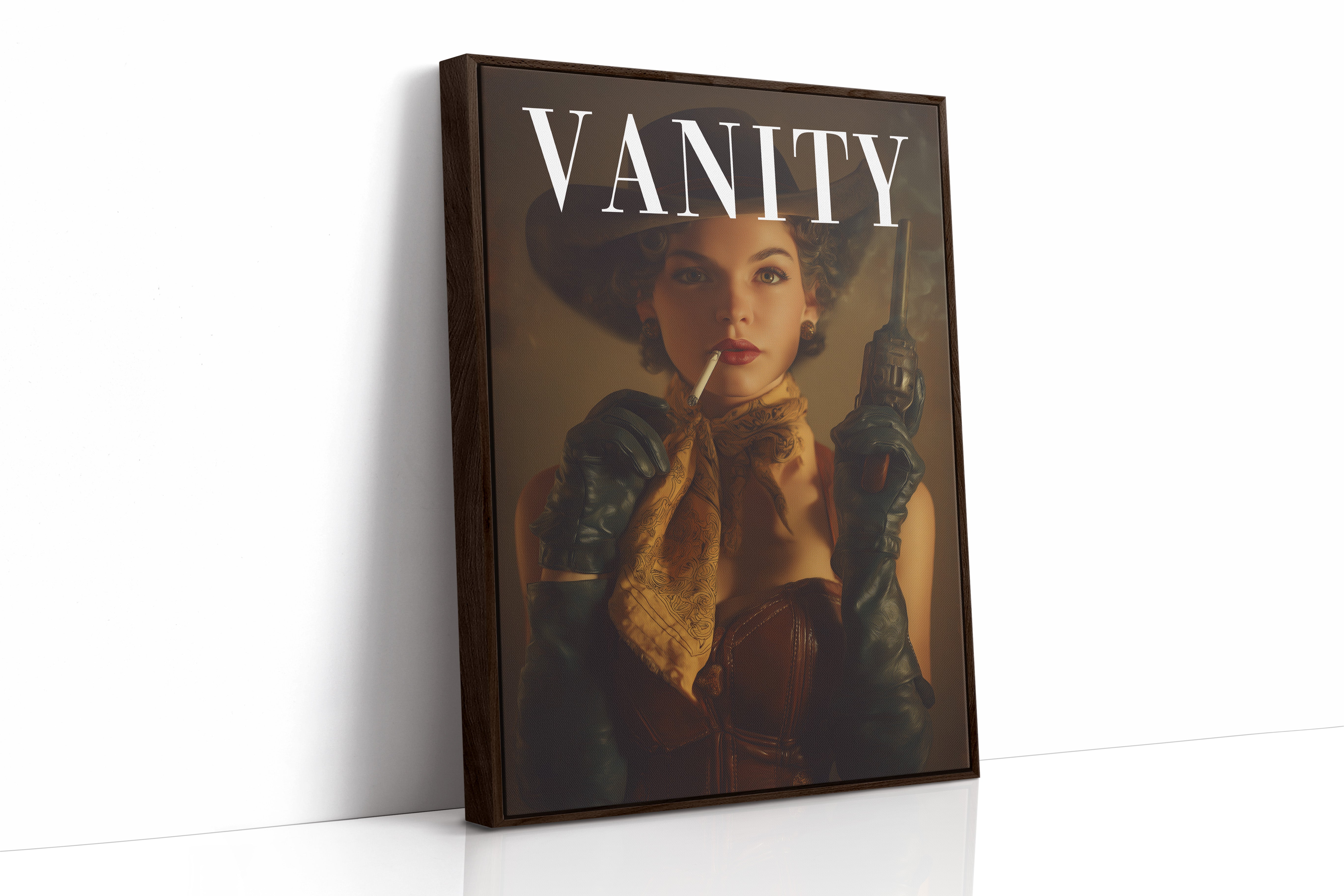 Vanity Western Cowgirl Portrait