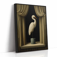 Gilded Stillness Behind The Curtain