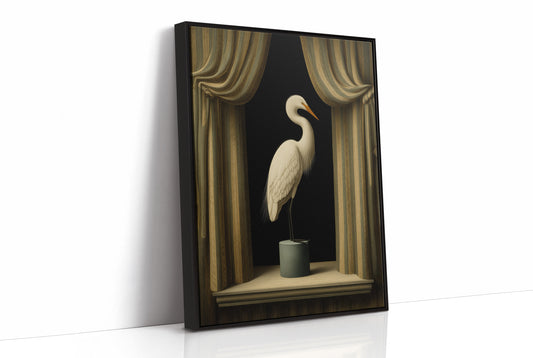 Gilded Stillness Behind The Curtain