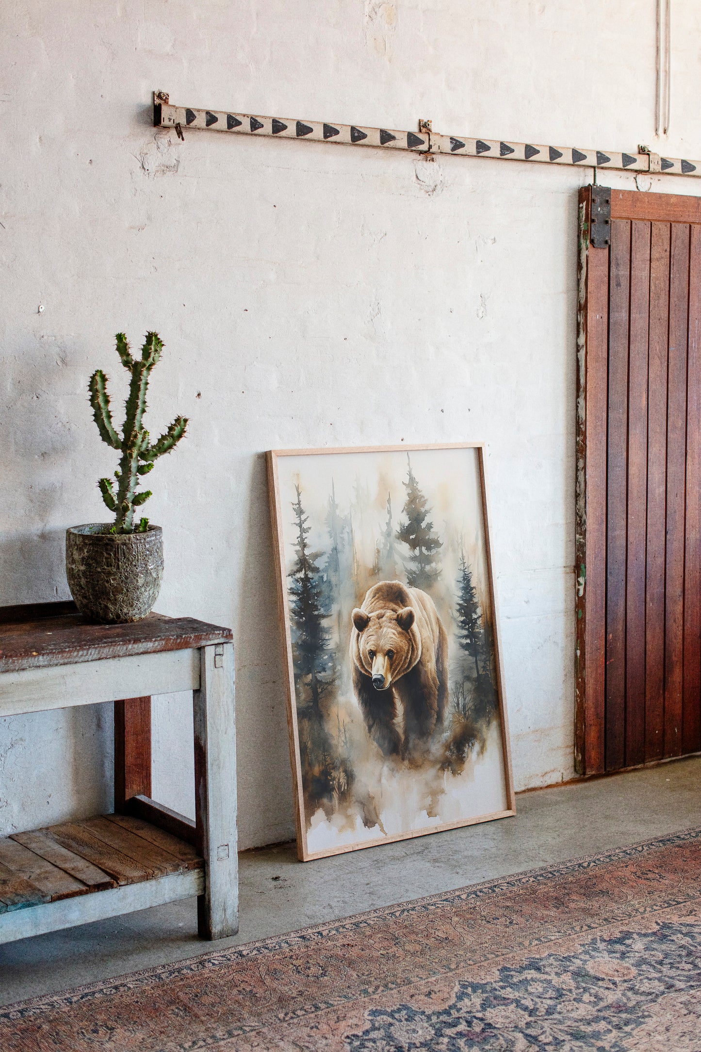 Majestic Bear Watercolor Print - Nature Wildlife Art - Gallery Canvas image 7