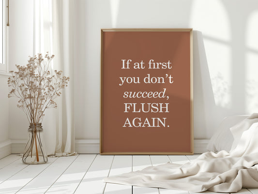 Bathroom Wisdom Glows In Bronze