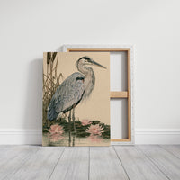 Heron at the Water Lilies