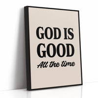 God is Good Affirmation in Bold Typography