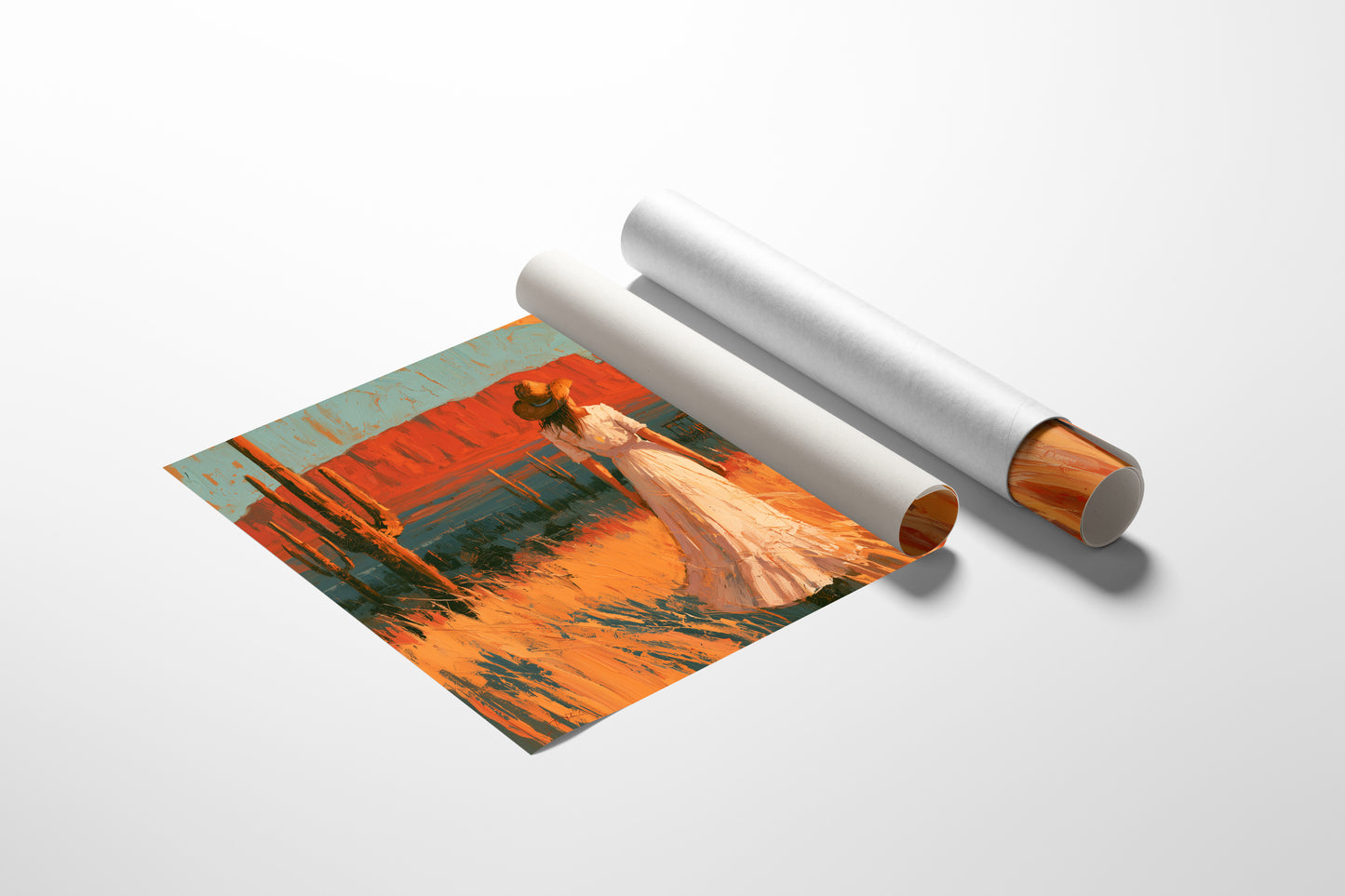 Homestead In Amber Light