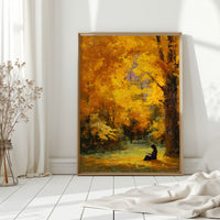 October Pages Between Golden Branches