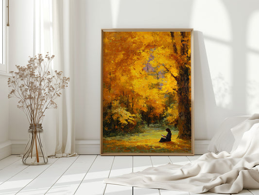 October Pages Between Golden Branches