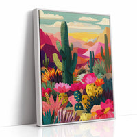 Desert Blooms at Dusk
