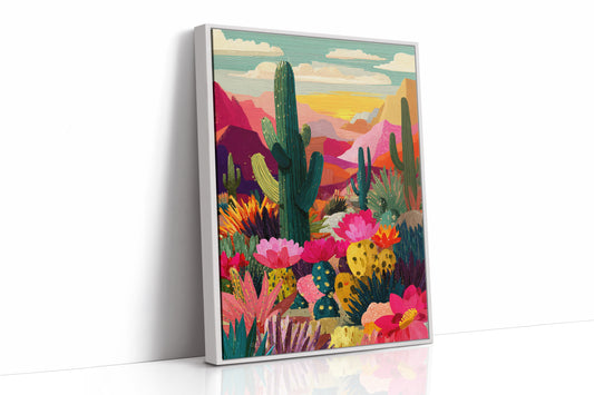 Desert Blooms at Dusk