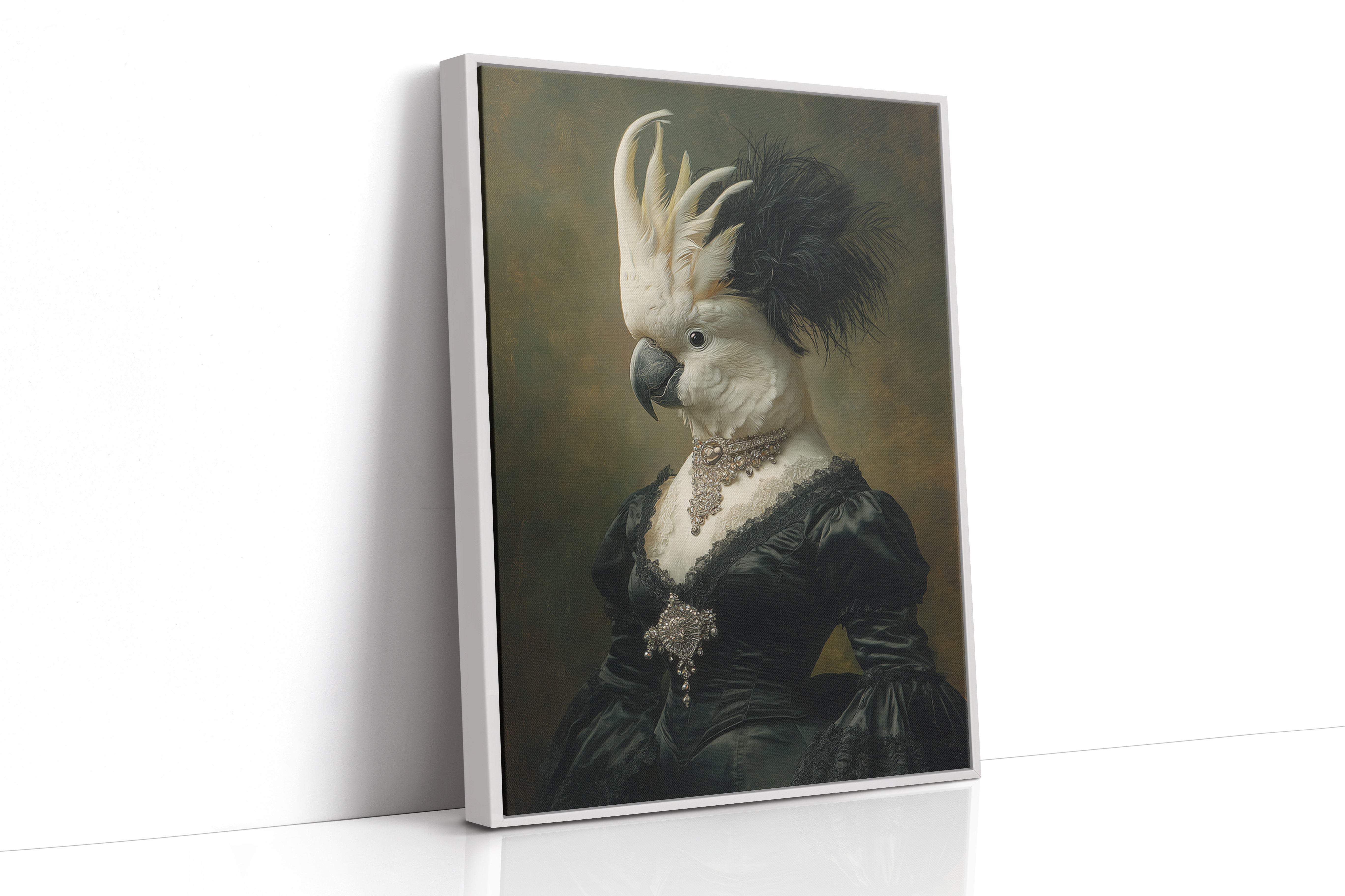 Elegant Feathers Worn Like a Crown