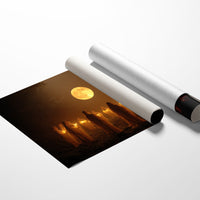 Ancient Circle Under Harvest Moon