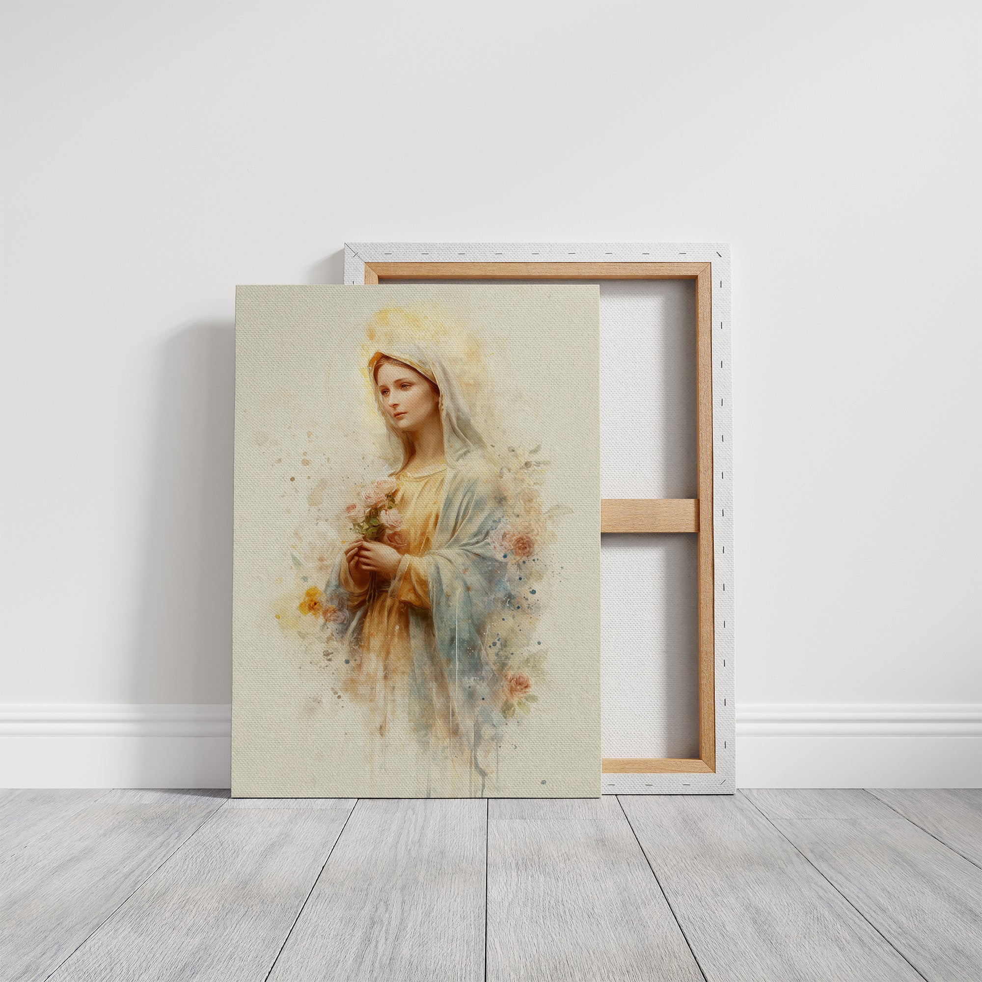 Gentle Flowers Among Watercolor Grace