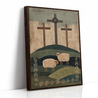 Sheep Graze Below Sacred Hills