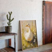 A Duck's Day Among Wildflowers