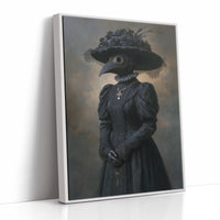 Elegance Beneath a Feathered Veil