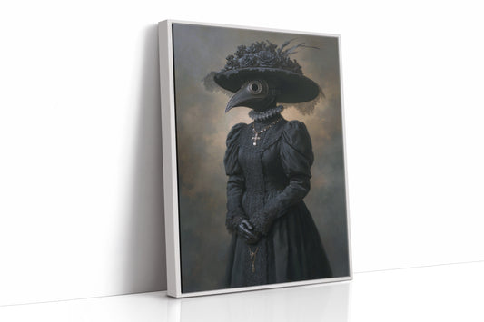 Elegance Beneath a Feathered Veil