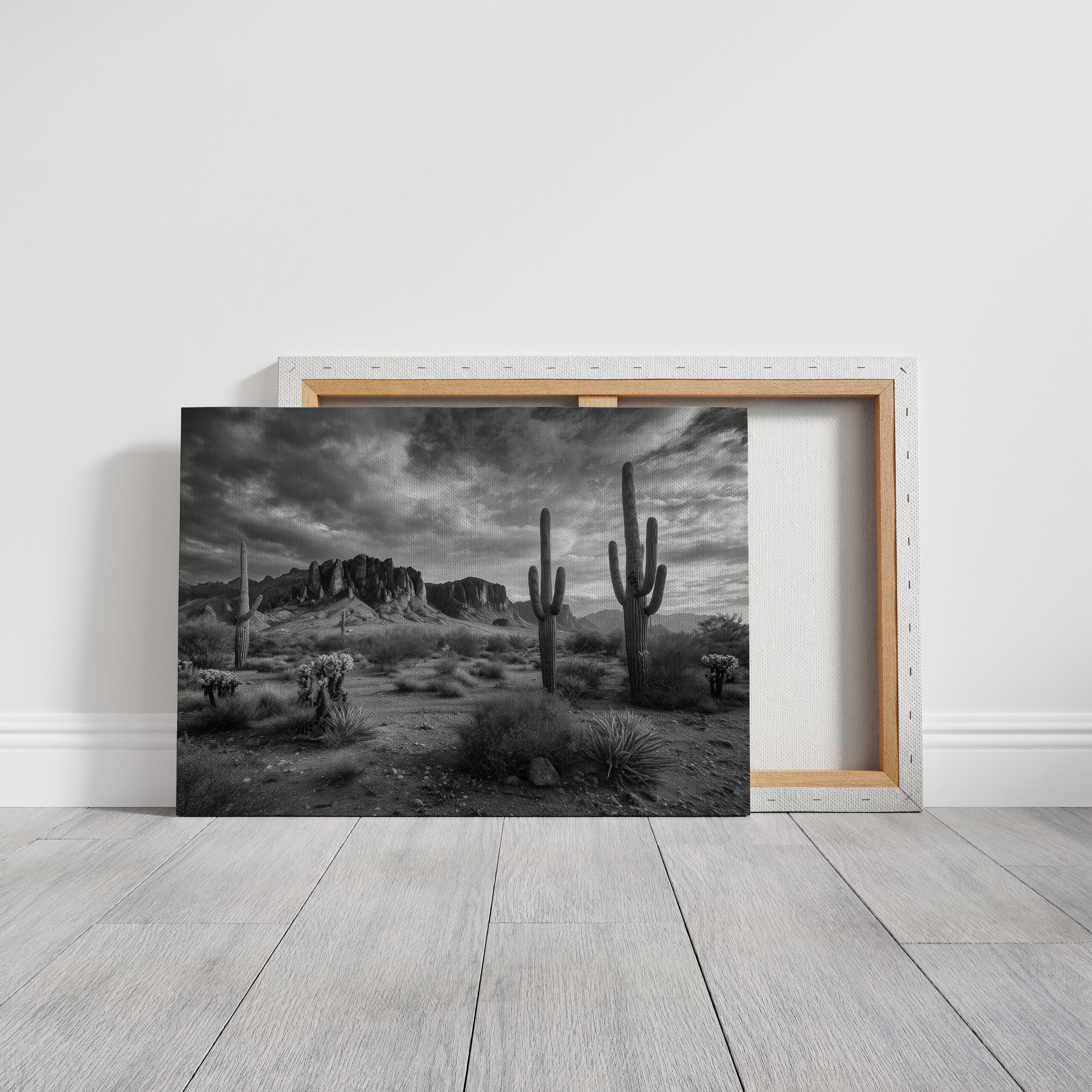 Saguaros Dance Under Storm Clouds