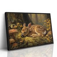 Fawn Dreams Among Golden Blooms