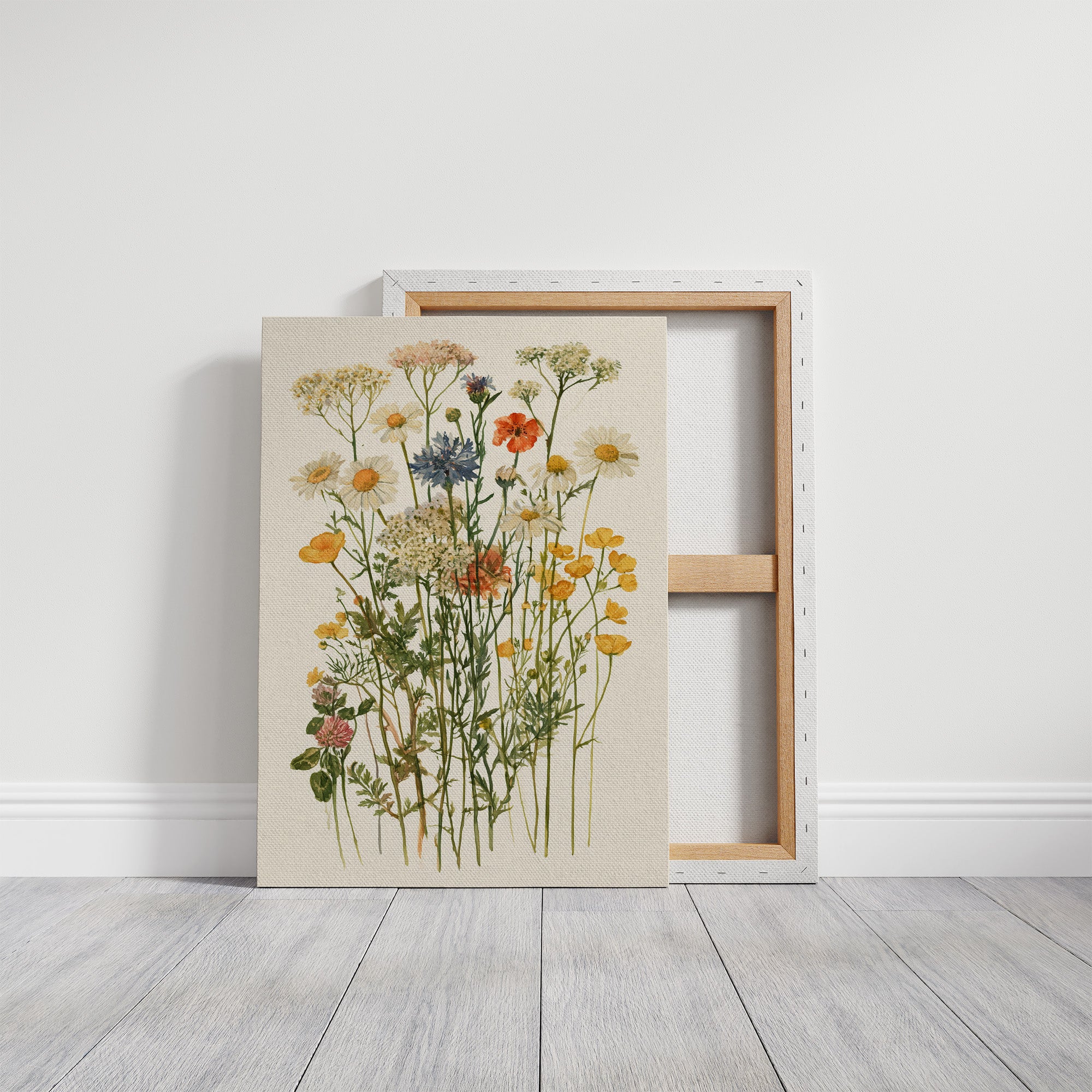 Meadow Row In Watercolor