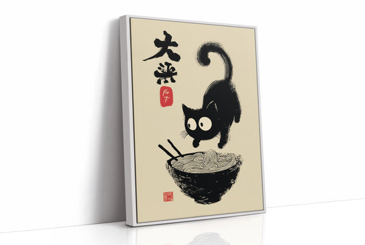 Curious Kitten Discovers Noodle Magic