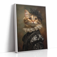 Regal Feline in Victorian Attire