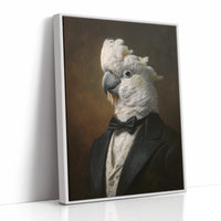 Dapper Cockatoo in Formal Attire
