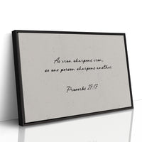 Iron Sharpens Iron Scripture Print