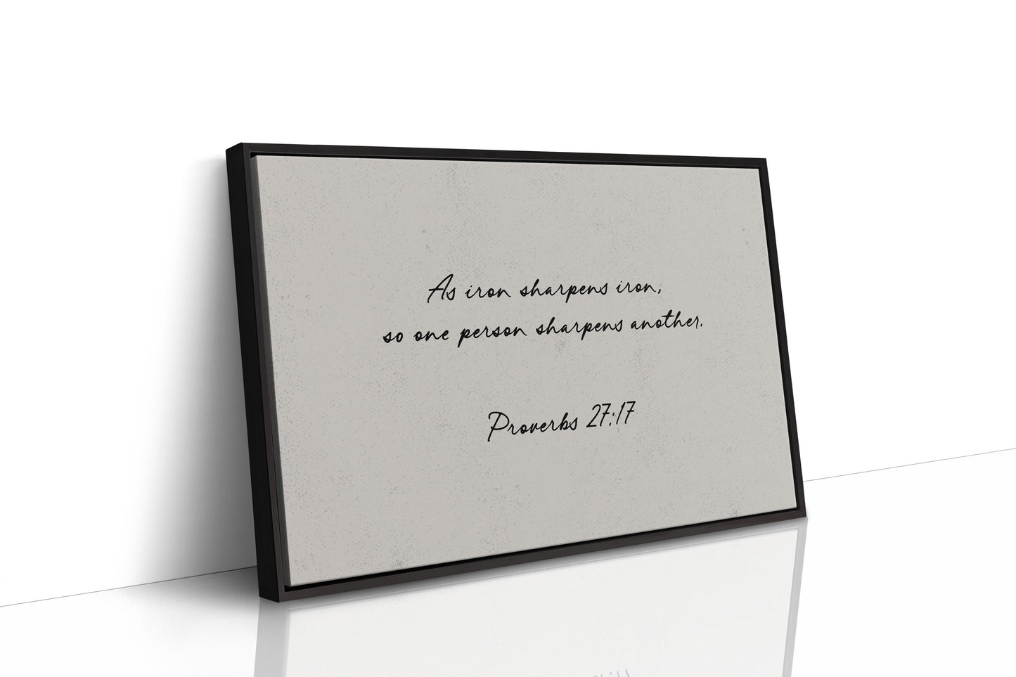 Iron Sharpens Iron Scripture Print