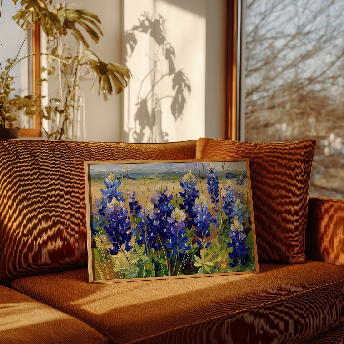 Bluebonnets Dance Under Prairie Light