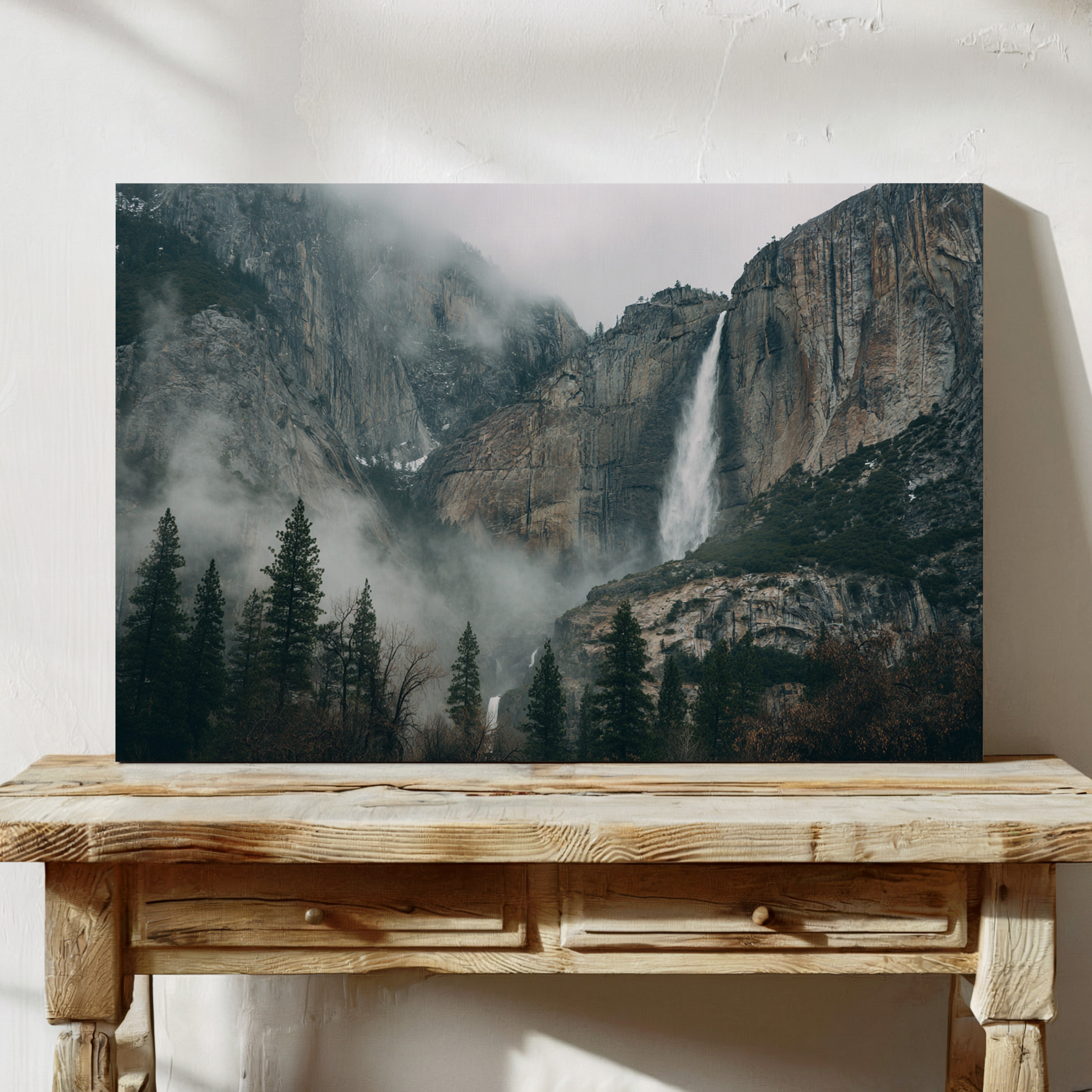 Granite Giants Meet Morning Mist