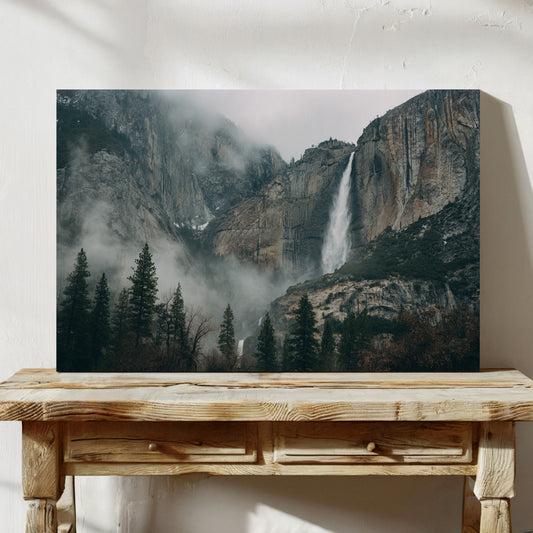 Granite Giants Meet Morning Mist