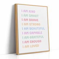 I Am Enough Affirmation Quote Print
