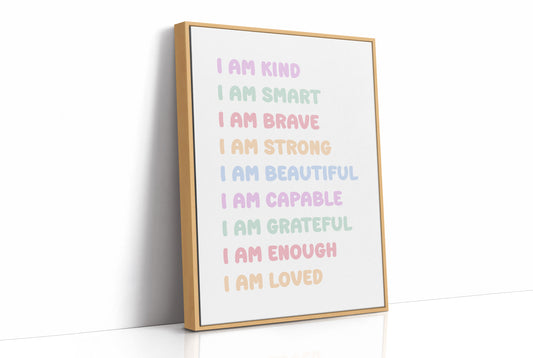 I Am Enough Affirmation Quote Print
