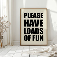 Bold Letters Make Polite Demands