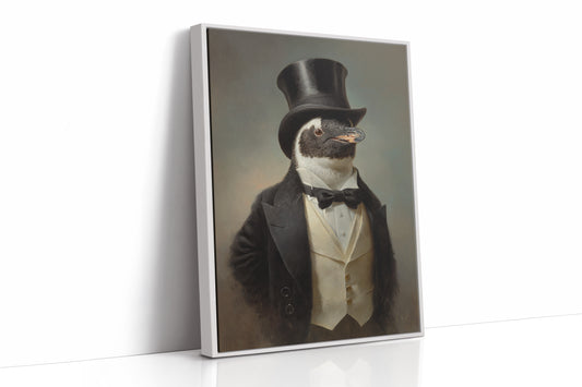Dapper Penguin in Formal Attire