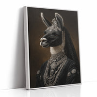 Regal Llama in Opulent Attire