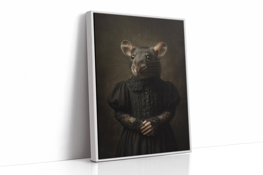 Elegant Rodent in Victorian Attire