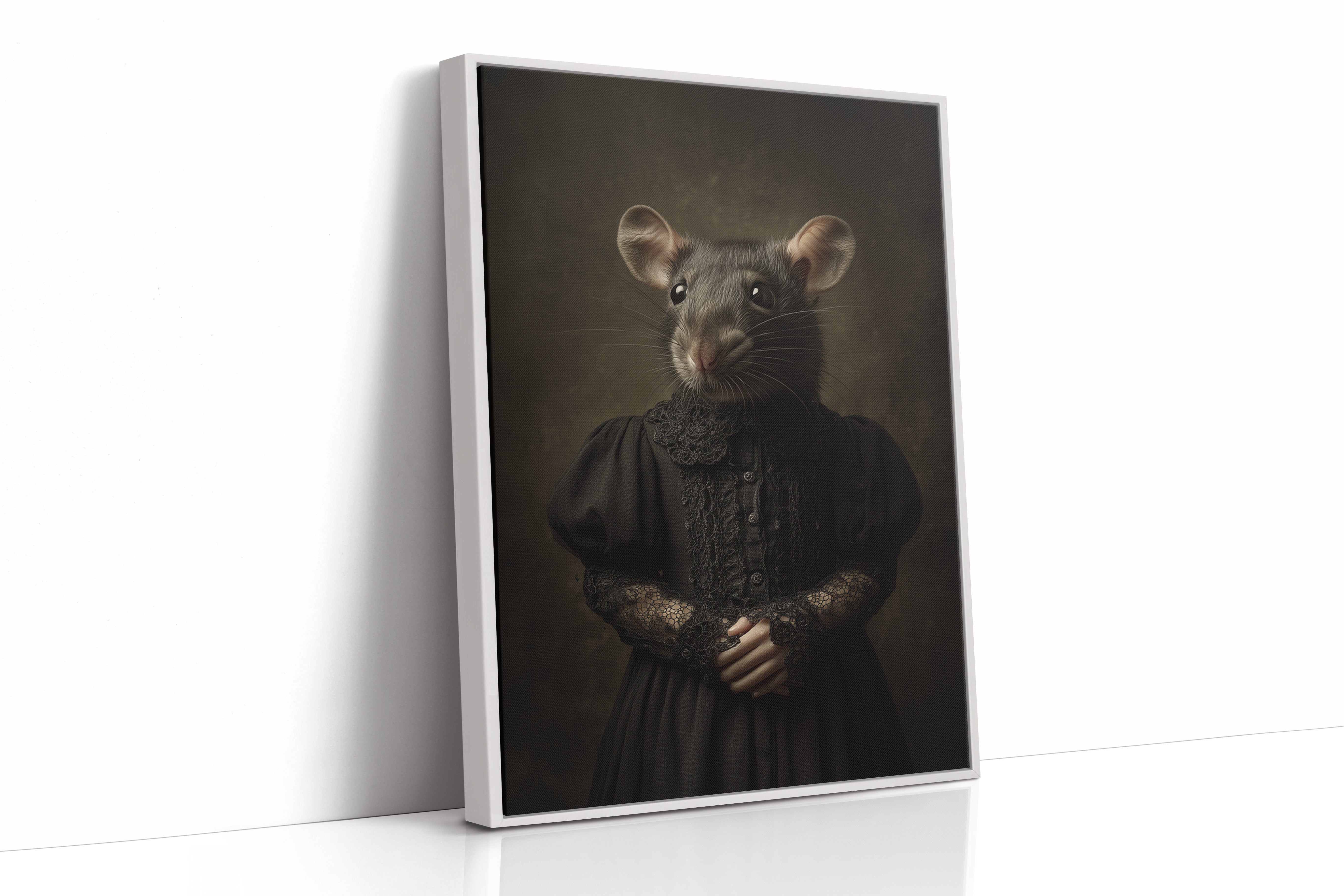 Elegant Rodent in Victorian Attire