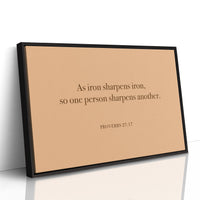 Iron Sharpens Iron Serif Print