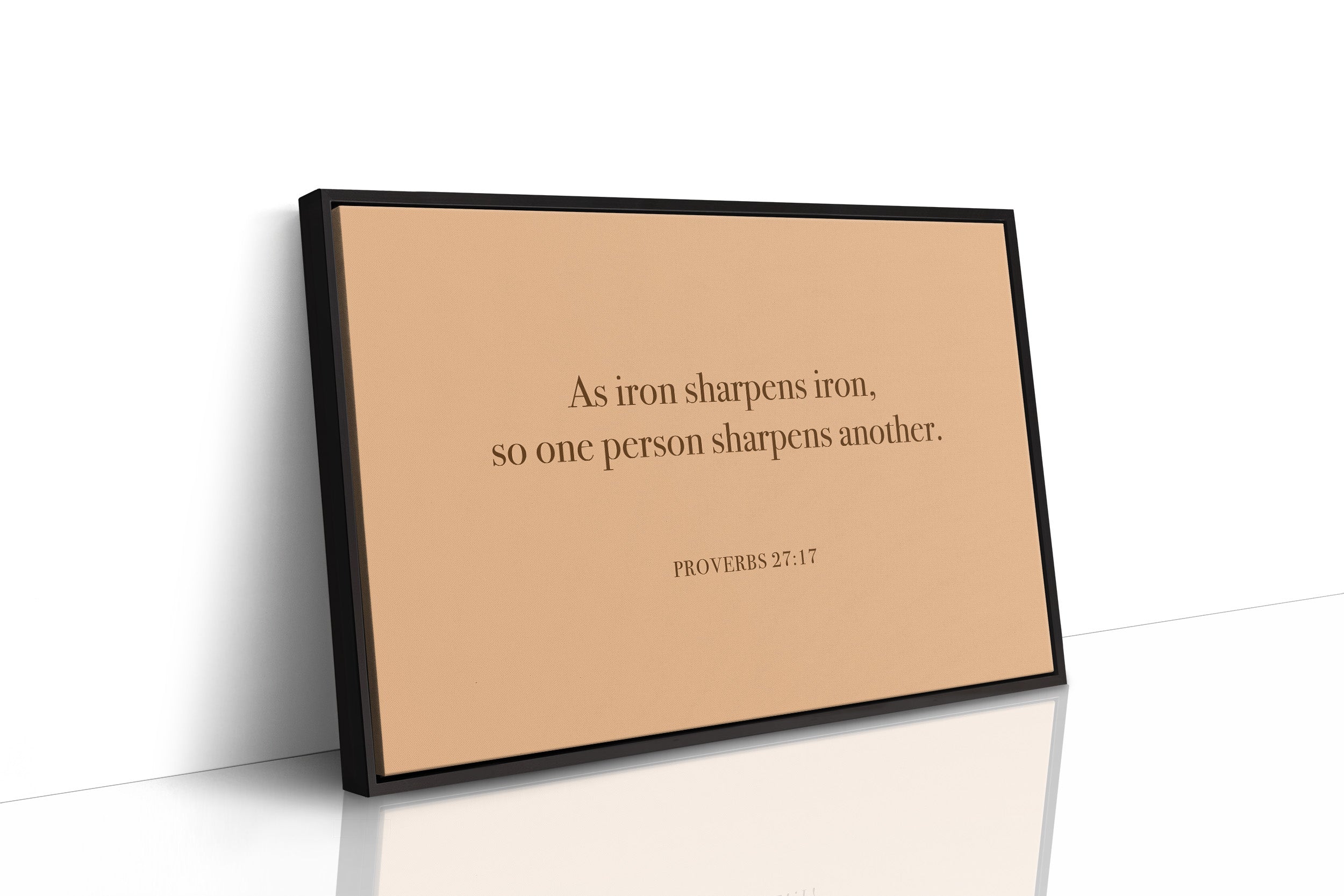 Iron Sharpens Iron Serif Print