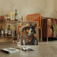Deputy Beagle in Bandana and Hat